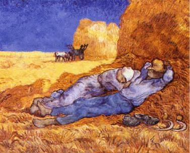 Vincent Van Gogh Noon : Rest from Work Spain oil painting art